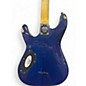 Used Schecter Guitar Research Omen Extreme 6 Blue Burst Solid Body Electric Guitar