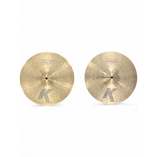 Used Zildjian 14in K Custom Dark Hi Hat Pair Cymbal