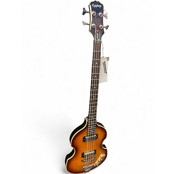 Used Epiphone Viola 2 Tone Sunburst Electric Bass Guitar