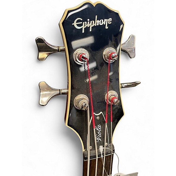 Used Epiphone Viola 2 Tone Sunburst Electric Bass Guitar