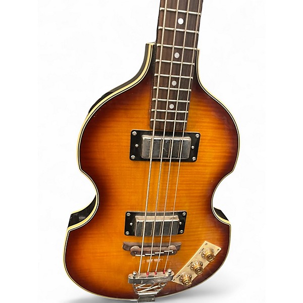Used Epiphone Viola 2 Tone Sunburst Electric Bass Guitar