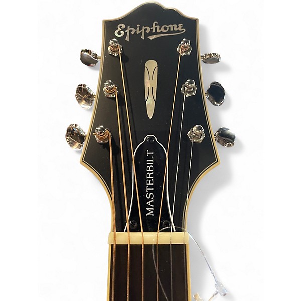Used Epiphone Masterbuilt AJ-500RCE Vintage Sunburst Acoustic Electric Guitar
