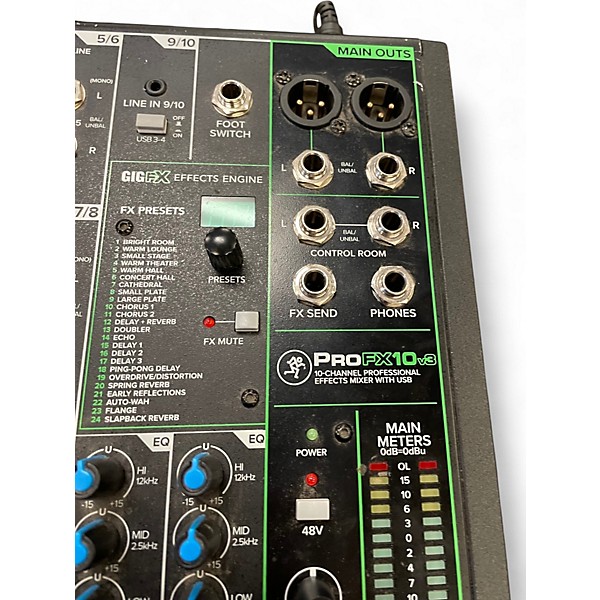 Used Mackie PROFX10V3 Unpowered Mixer