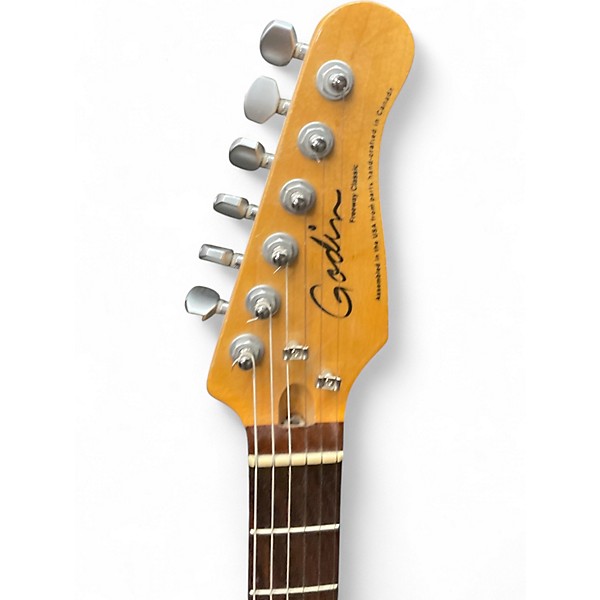 Used Godin Freeway Classic Blue Burst Solid Body Electric Guitar
