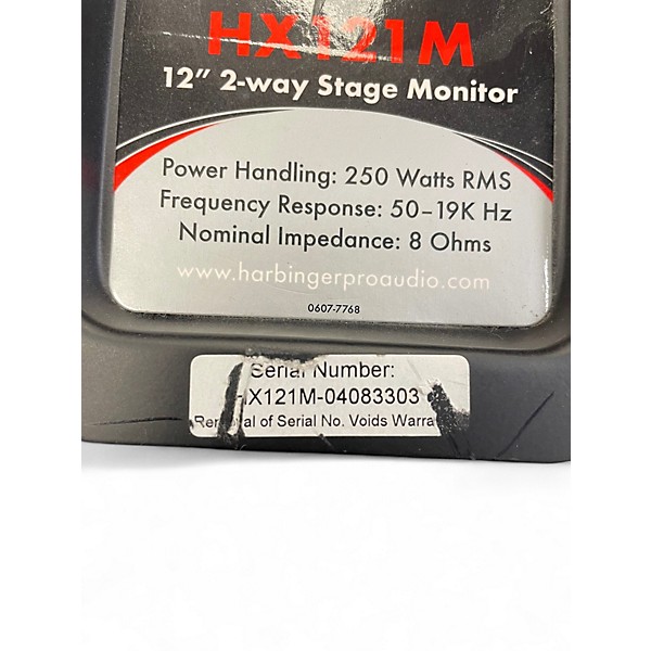 Used Harbinger HX121M Unpowered Monitor