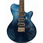 Used Godin TRIUMPH BLUE SPARKLE Solid Body Electric Guitar