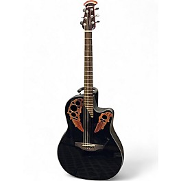 Used 2014 Ovation CE 44-5 Black Acoustic Electric Guitar