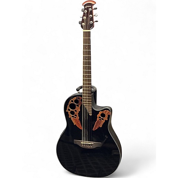 Used 2014 Ovation CE 44-5 Black Acoustic Electric Guitar