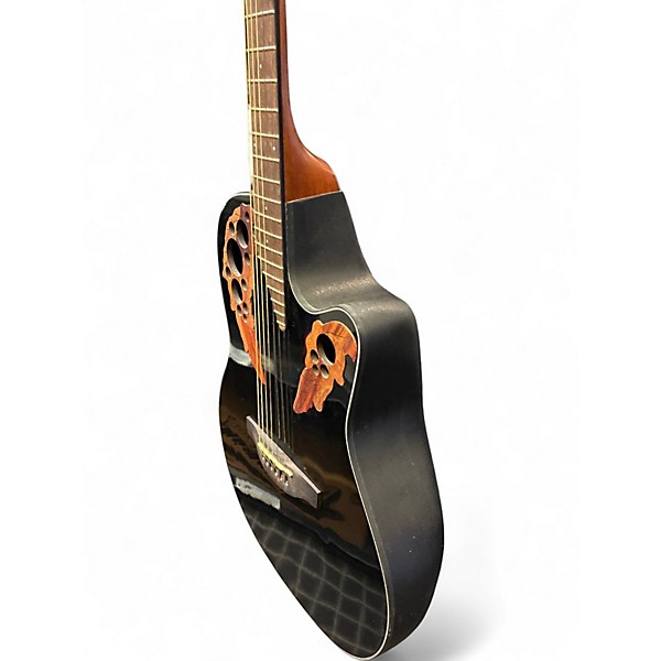 Used 2014 Ovation CE 44-5 Black Acoustic Electric Guitar