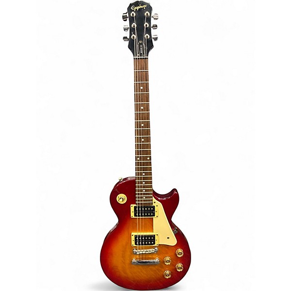 Used 2002 Epiphone Les Paul Standard Iced Tea Solid Body Electric Guitar