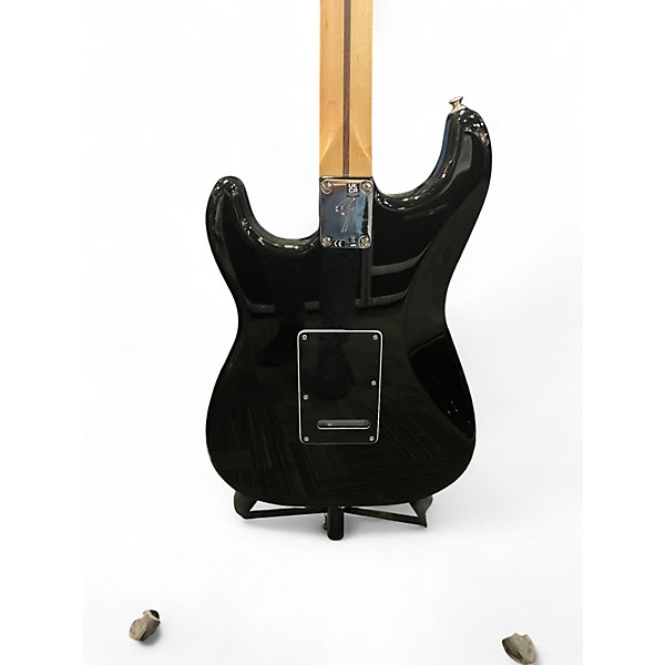Used Fender Limited Edition Player Stratocaster HSS 75th anniversary Black Solid Body Electric Guitar
