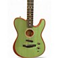 Used Fender American Acoustasonic Telecaster Surf Green Acoustic Electric Guitar
