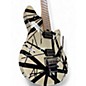 Used EVH Wolfgang Special B&W Striped MAPLE fretboard Black and White Solid Body Electric Guitar