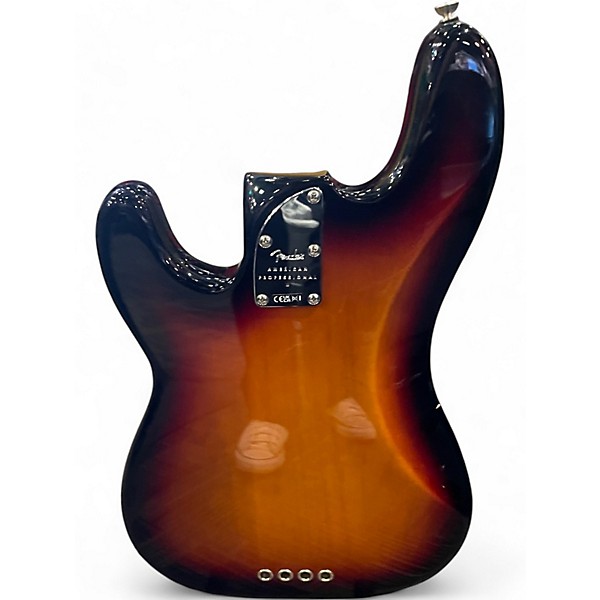 Used Fender American Professional II Precision Bass 2 Color Sunburst Electric Bass Guitar