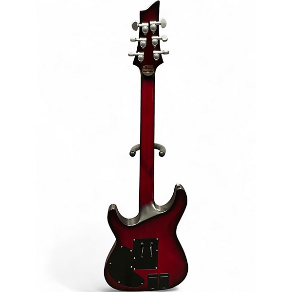 Used Schecter Guitar Research C1 Platinum FR S Red Solid Body Electric Guitar