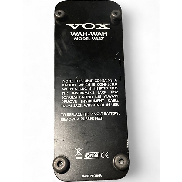 Used VOX V847 Reissue Wah Effect Pedal