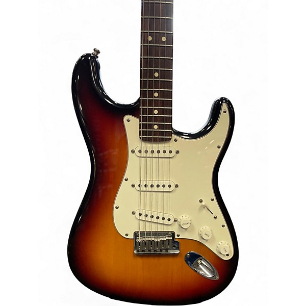 Used Fender American Standard Stratocaster 3 Tone Sunburst Solid Body Electric Guitar