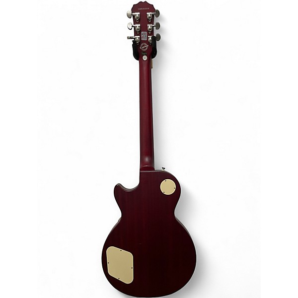 Used 2019 Epiphone Les Paul Traditional Pro Cherry Sunburst Solid Body Electric Guitar