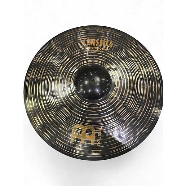 Used MEINL 22in CLASSIC CUSTOM DARK CRASH RIDE Cymbal