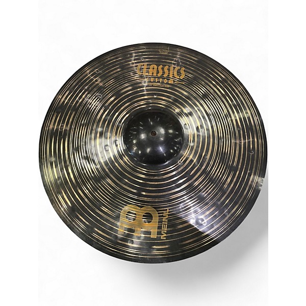 Used MEINL 22in CLASSIC CUSTOM DARK CRASH RIDE Cymbal