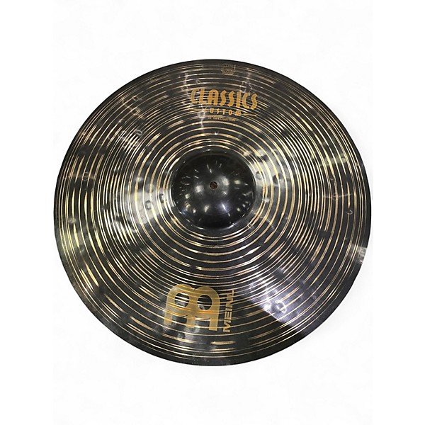 Used MEINL 22in CLASSIC CUSTOM DARK CRASH RIDE Cymbal