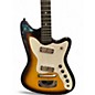Vintage 1960s Harmony Bobcat Sunburst Solid Body Electric Guitar