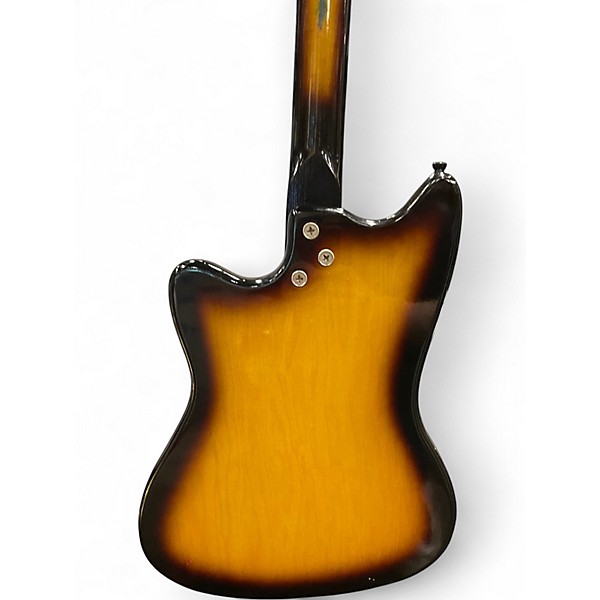 Vintage 1960s Harmony Bobcat Sunburst Solid Body Electric Guitar