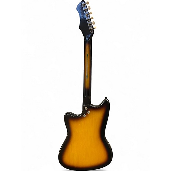 Vintage 1960s Harmony Bobcat Sunburst Solid Body Electric Guitar
