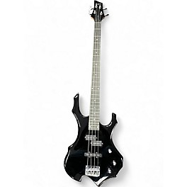 Used Glarry BURNING FIRE BASS BLACK Electric Bass Guitar