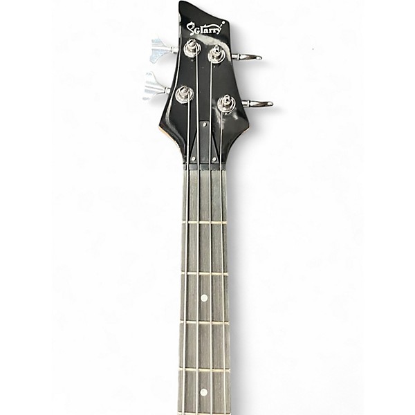 Used Glarry BURNING FIRE BASS BLACK Electric Bass Guitar