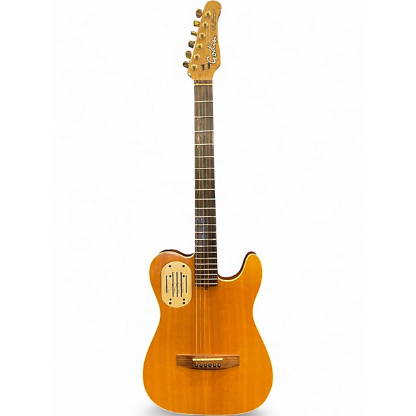 Used Godin Acousticaster Deluxe Natural Acoustic Electric Guitar