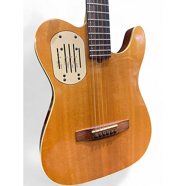 Used Godin Acousticaster Deluxe Natural Acoustic Electric Guitar