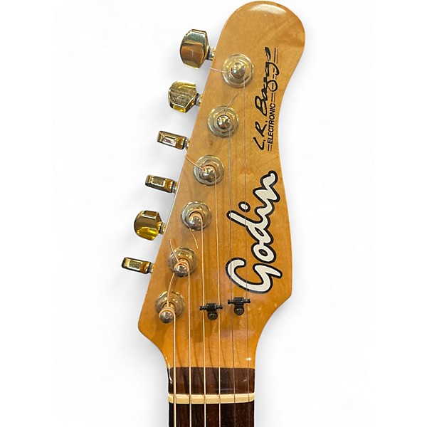 Used Godin Acousticaster Deluxe Natural Acoustic Electric Guitar