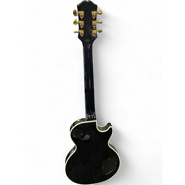 Used Epiphone Les Paul Custom Left Handed BLACK Electric Guitar