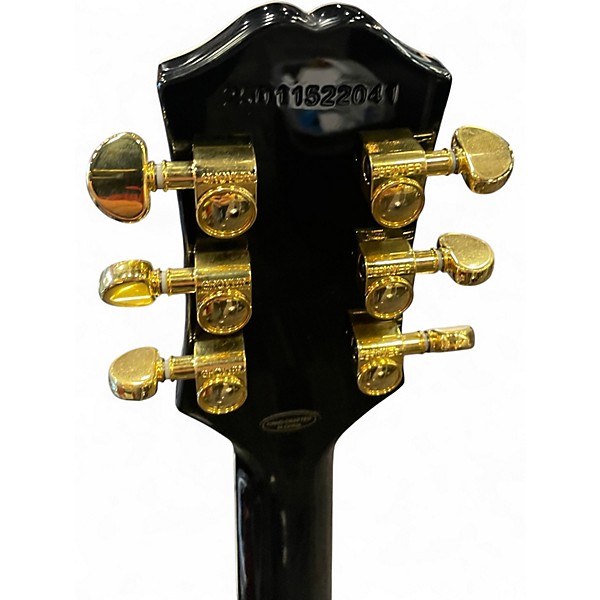 Used Epiphone Les Paul Custom Left Handed BLACK Electric Guitar