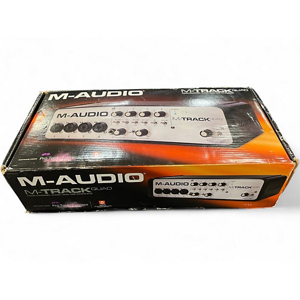 Used M-Audio M-TRACK QUAD Audio Interface