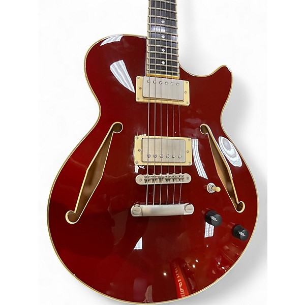 Used D'Angelico EX-SS Tour Wine Red Hollow Body Electric Guitar