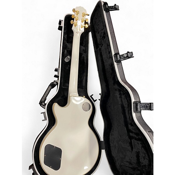 Used Epiphone Les Paul Custom Pro Alpine White Solid Body Electric Guitar
