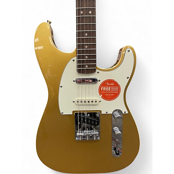 Used Squier PARANORMAL CUSTOM NASHVILLE STRATOCASTER Aztec Gold Solid Body Electric Guitar