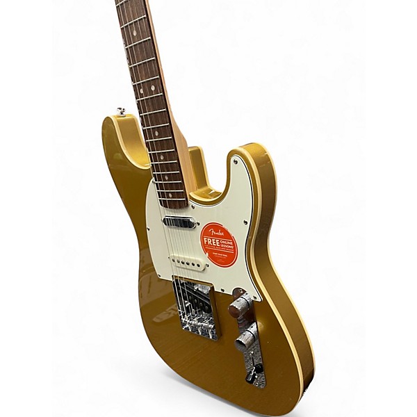 Used Squier PARANORMAL CUSTOM NASHVILLE STRATOCASTER Aztec Gold Solid Body Electric Guitar