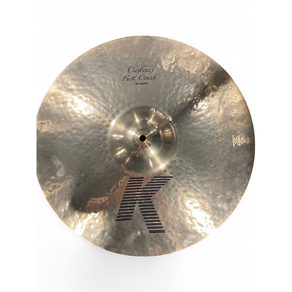 Used Zildjian 18in K Custom Fast Crash Cymbal