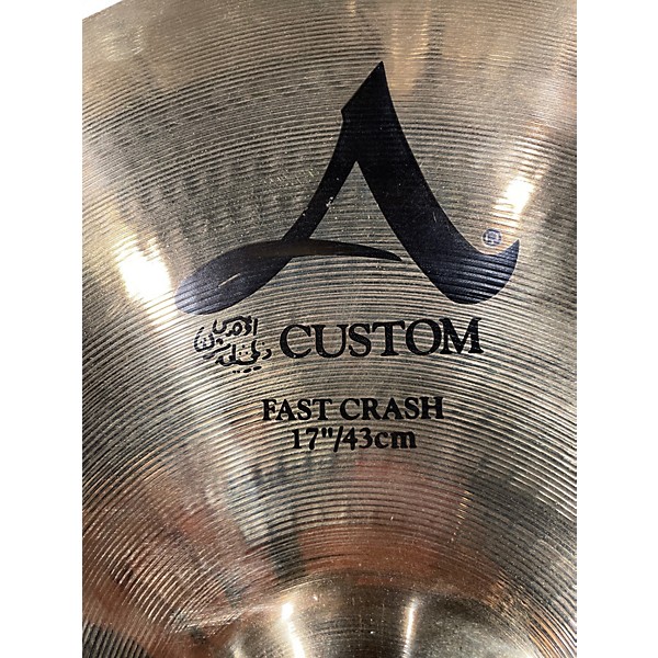 Used Zildjian 17in A Custom Fast Crash Cymbal