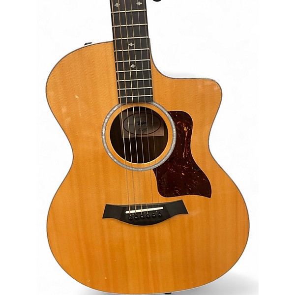 Used Taylor 214 DLX Natural Acoustic Guitar