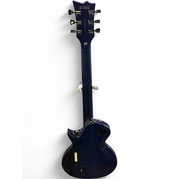 Used ESP LTD EC100QM Blue Burst Solid Body Electric Guitar