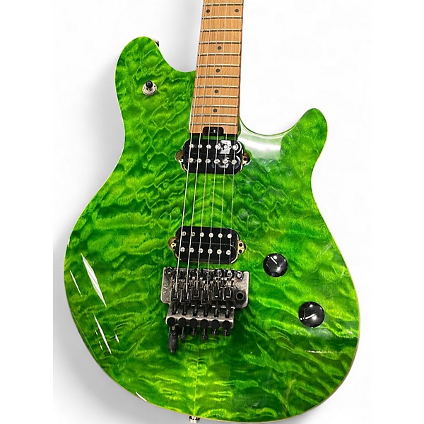 Used EVH STANDARD WOLFGANG QM Green Solid Body Electric Guitar