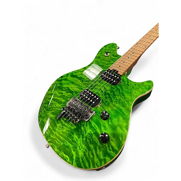 Used EVH STANDARD WOLFGANG QM Green Solid Body Electric Guitar