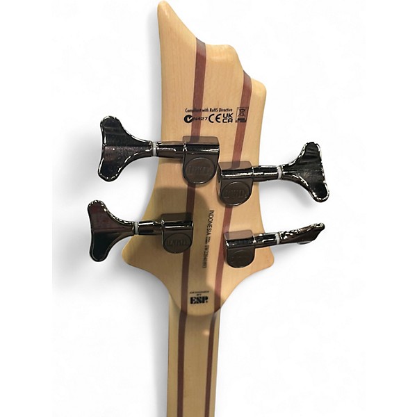 Used ESP LTD B204 Fretless Spalted Maple Electric Bass Guitar