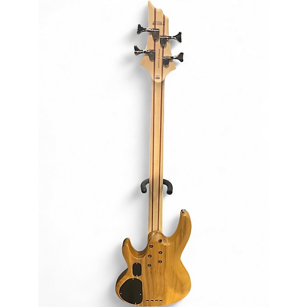 Used ESP LTD B204 Fretless Spalted Maple Electric Bass Guitar
