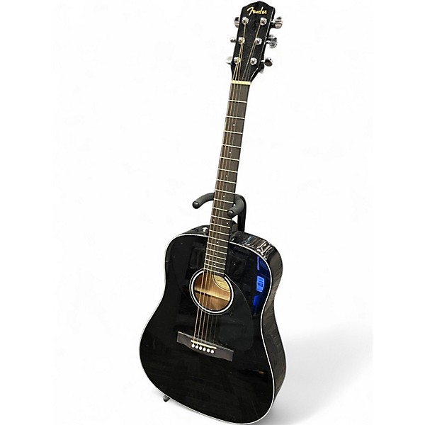 Used Fender CD60 Dreadnought BLACK Acoustic Guitar