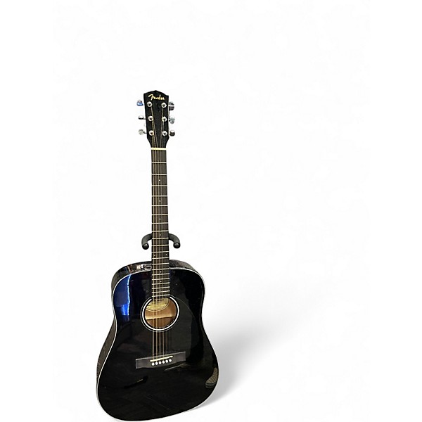 Used Fender CD60 Dreadnought BLACK Acoustic Guitar
